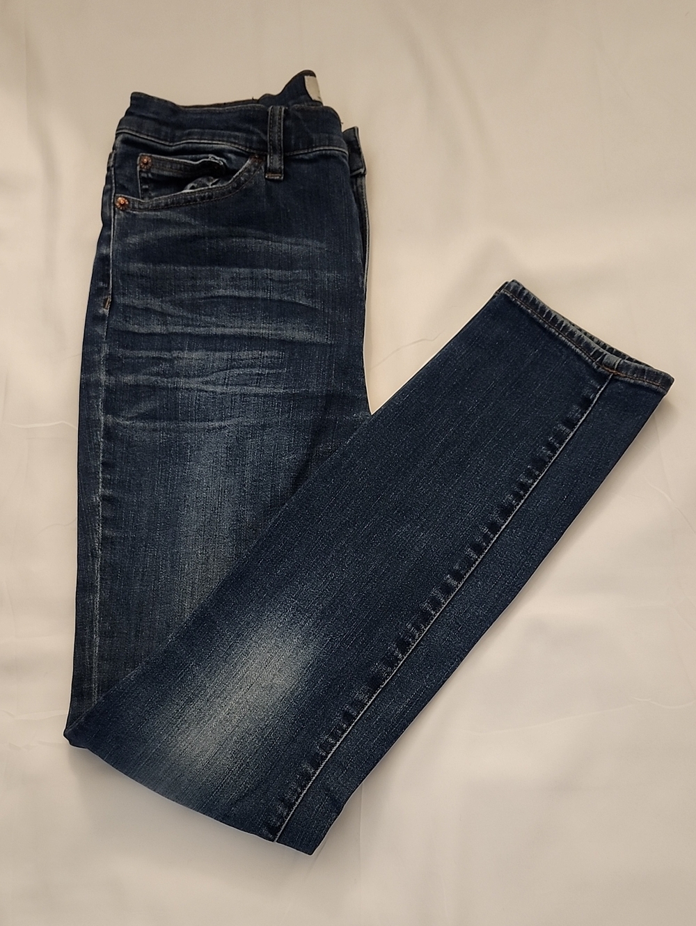 J. Crew Women's Skinny High Rise Jeans in Dark Blue